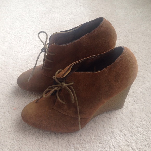 Sam Edelman Suede Wedge Lace Up
