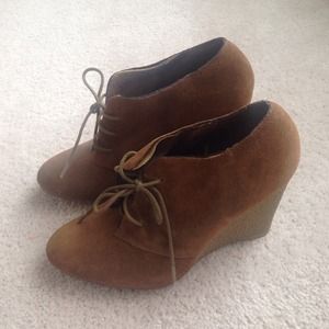 Sam Edelman Suede Wedge Lace Up