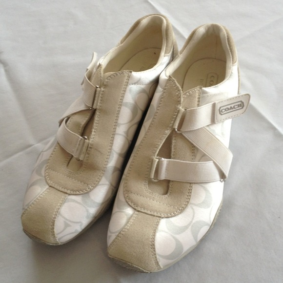 Coach Velcro slip ons!
