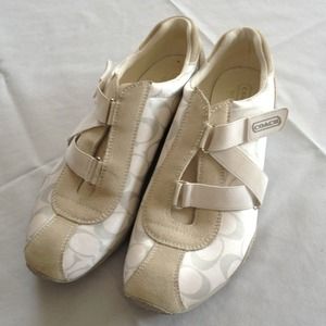 Coach Velcro slip ons!