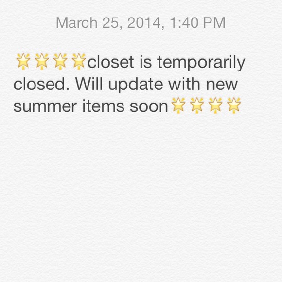 Temporarily closed