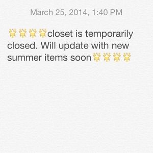 Temporarily closed