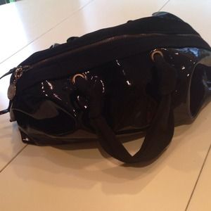 Lanvin Black Patent Bag.