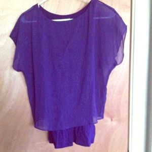 New shimmery purple top (XS/S)