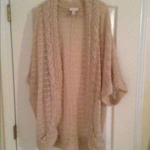 Cream and gold shawl