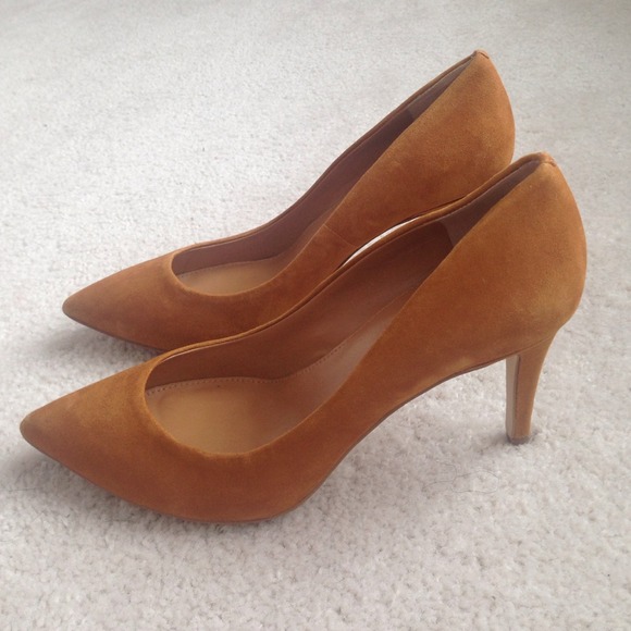 Cognac Suede J.Crew Pump