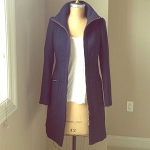 Zara Basic Navy Blue coat