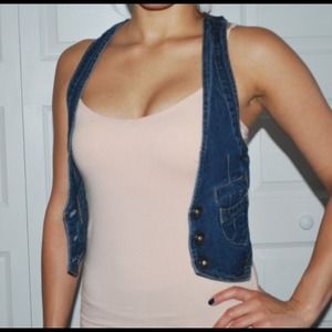 Blue jean vest