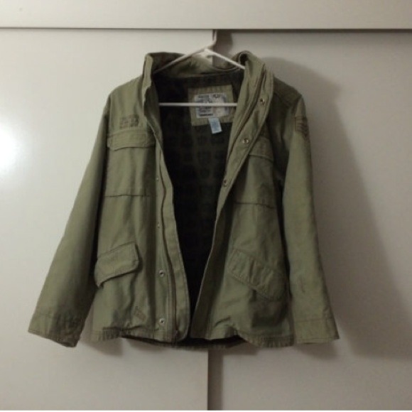 💕RESERVED💕 Green Army Jacket