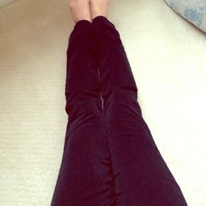 AG the stilt black corduroy cigarette jean 27R