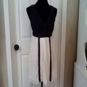 Navy & Cream Dress