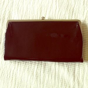 Hobo International Black Patent Wallet clutch
