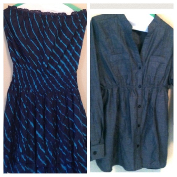 Bundle for lovelylily - denim top and VS dress