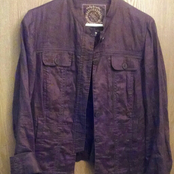Coldwater Creek Linen light weight jacket size 10