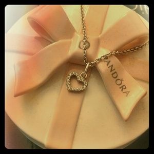 Pandora Diamond Heart Necklace