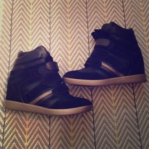 Brand New!!! BGBGeneration black wedge sneakers