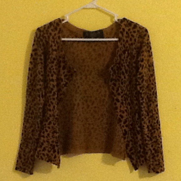 Cheetah print sweater