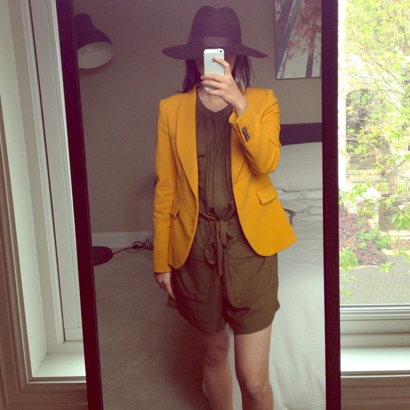 Madewell Green short sleeve romper