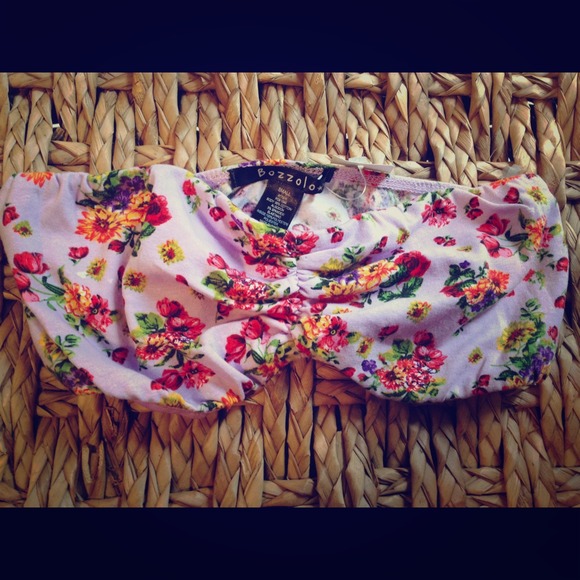 Tops - Floral Bandeau