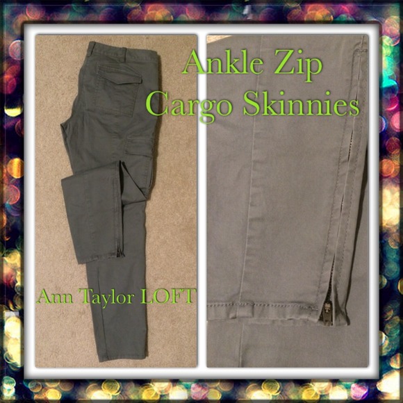 grey skinny cargo pants
