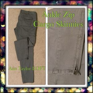 grey skinny cargo pants