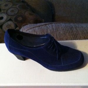Navy Blue Clark Oxfords