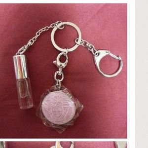 Authentic Versace keychain with perfume