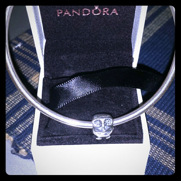 Authentic sterling silver Pandora OWL charm