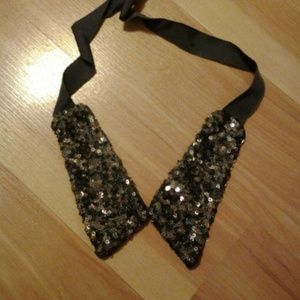 Gray Peter Pan collar