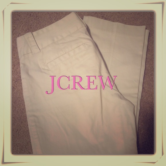 JCREW white ankle length pants