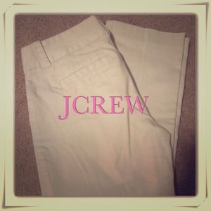 JCREW white ankle length pants
