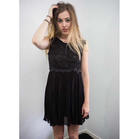 Black Lace Babydoll Dress