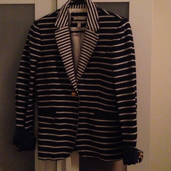 Jcrew striped schoolboy blazer