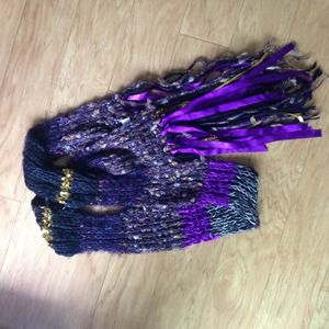 GUESS quilted multi pattern scarf