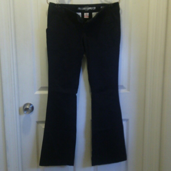 MOSSIMO SUPPLY CO BLACK FLARE PANTS SIZE 7 FIT6