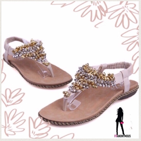 Shoes - Last One🌀SALE-$18🌀Gold and Silver Sandals 7