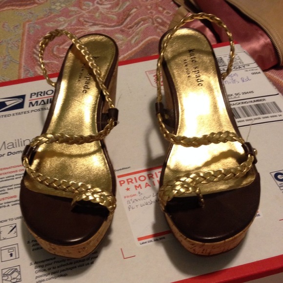 Kate Spade Gold Sandals