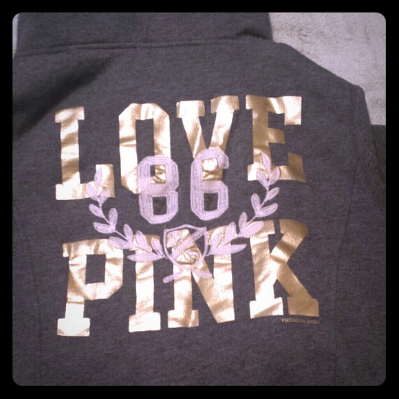 Victoria's Secret pink fur pea coat