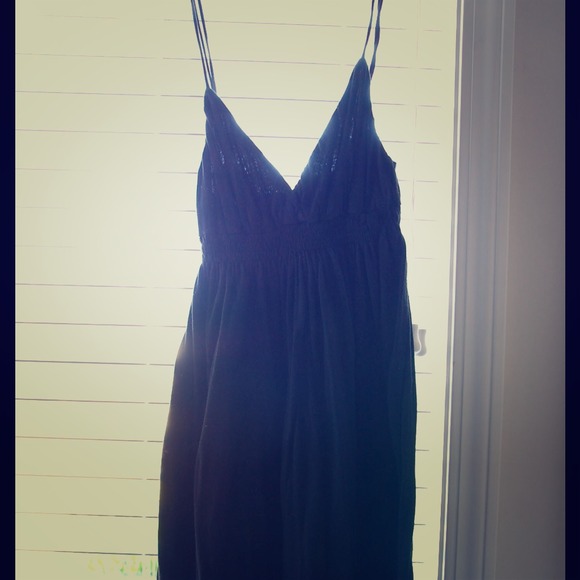 Simple black tank dress. Cotton. James Perse.