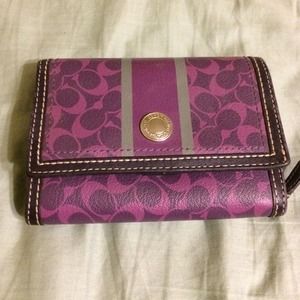 Purple AUTHENTIC coach wallet.