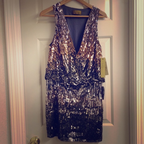 Nicole miller ombre sequin dress Nicole miller ombre sequin dress