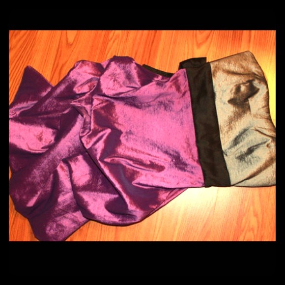 Purple and Silver Strapless Dress!