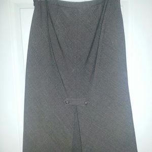 longer business tailored skirt