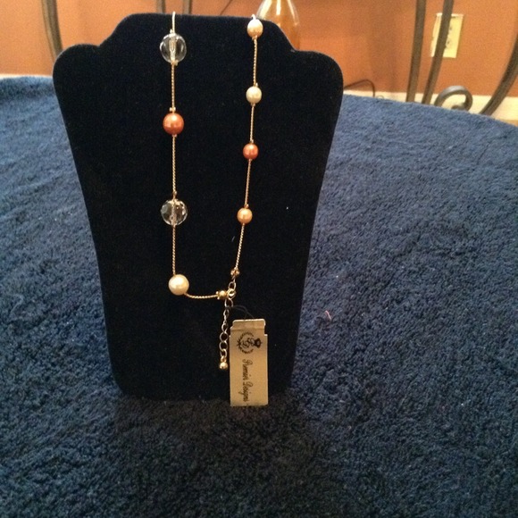 Two strand multicolored pearl bracelet