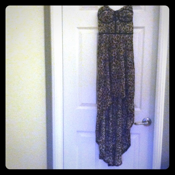 Material girl high low cheetah print dress