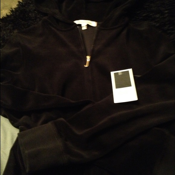 NWT JUICY COUTURE ORIGINAL BLACK TRACK JACKET!