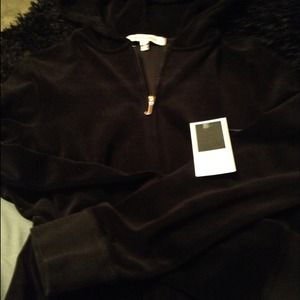 NWT JUICY COUTURE ORIGINAL BLACK TRACK JACKET!