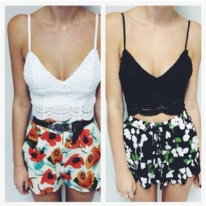 Mishkah fashion black lace crop top bralette SOLD