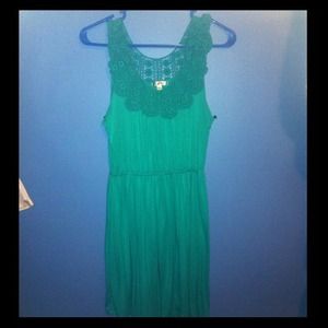Greenish blue dress