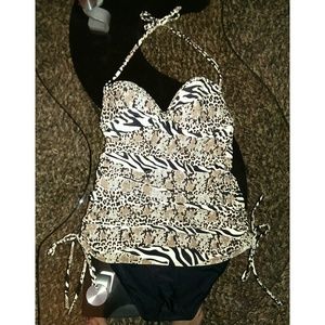 Animal Print One Piece Swimsuit
